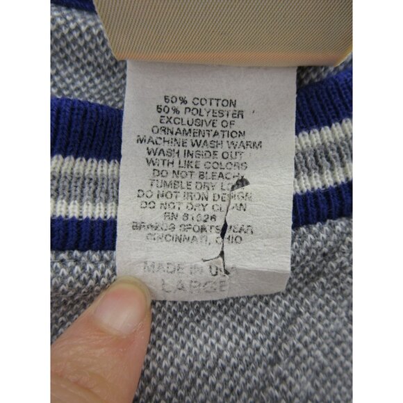 VINTAGE Kansas State University Wildcats Sweatshirt Large Red Oak 90s * - Picture 11 of 13